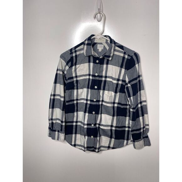 J. Crew Boy Fit Plaid Button down - Picture 5 of 8